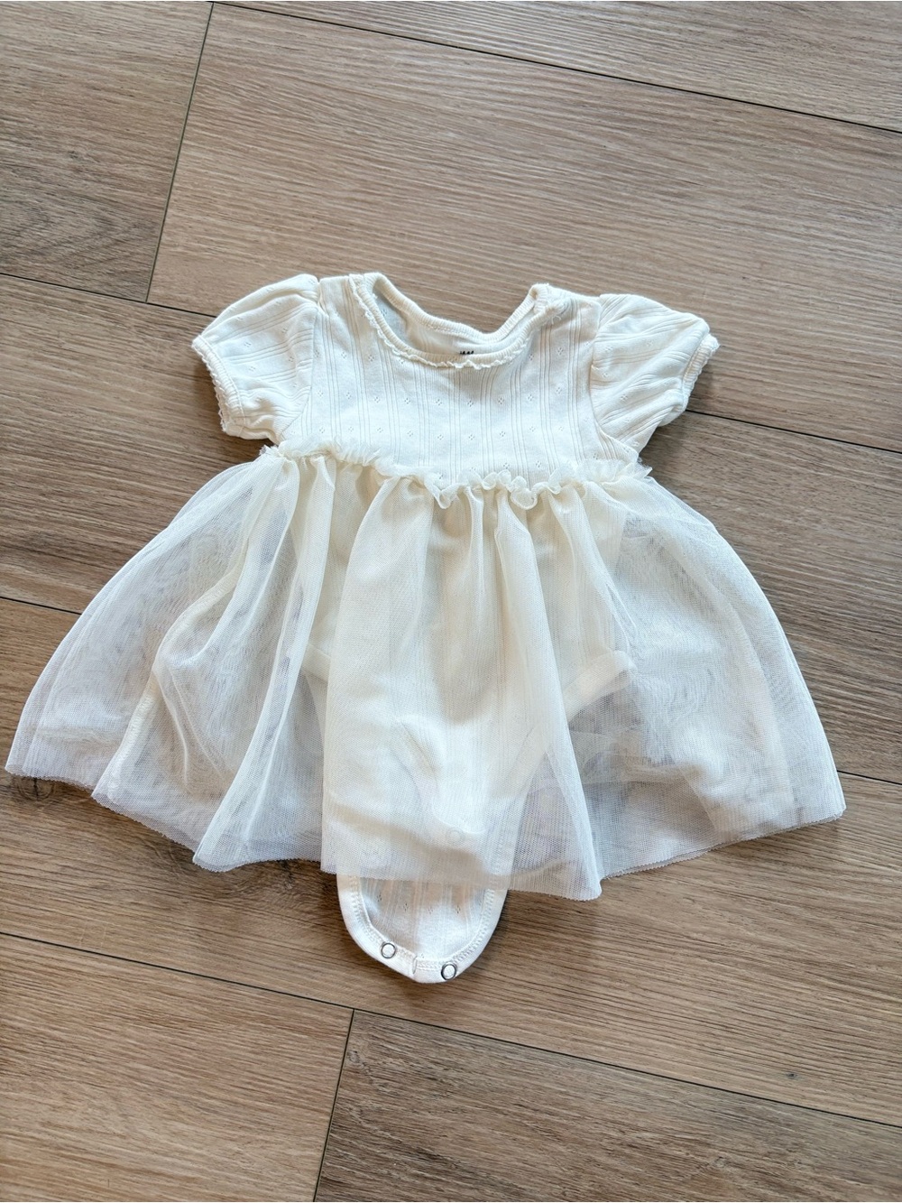H&M Cream Tulle Baby One-Piece Dress